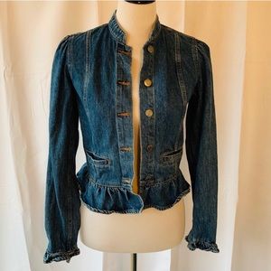 Peplum Denim Jacket